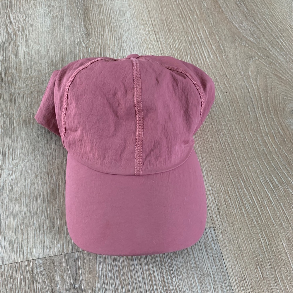 Lululemon Fast and Free Run Hat Pink Mauve Adjustable Running Cap Womens